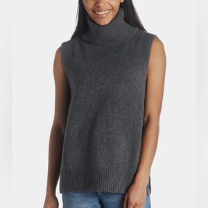 WhatNot Boutique | Wool Turtleneck Sleeveless Tunic Sweater